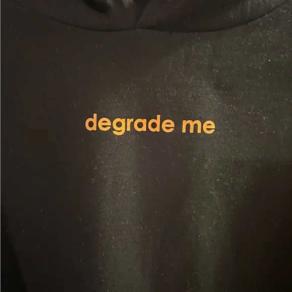 Call her daddy original Black Hoodie with Orange Text - Picture 2 of 5